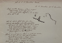 Frammento di una poesia trascritta da un manoscritto
